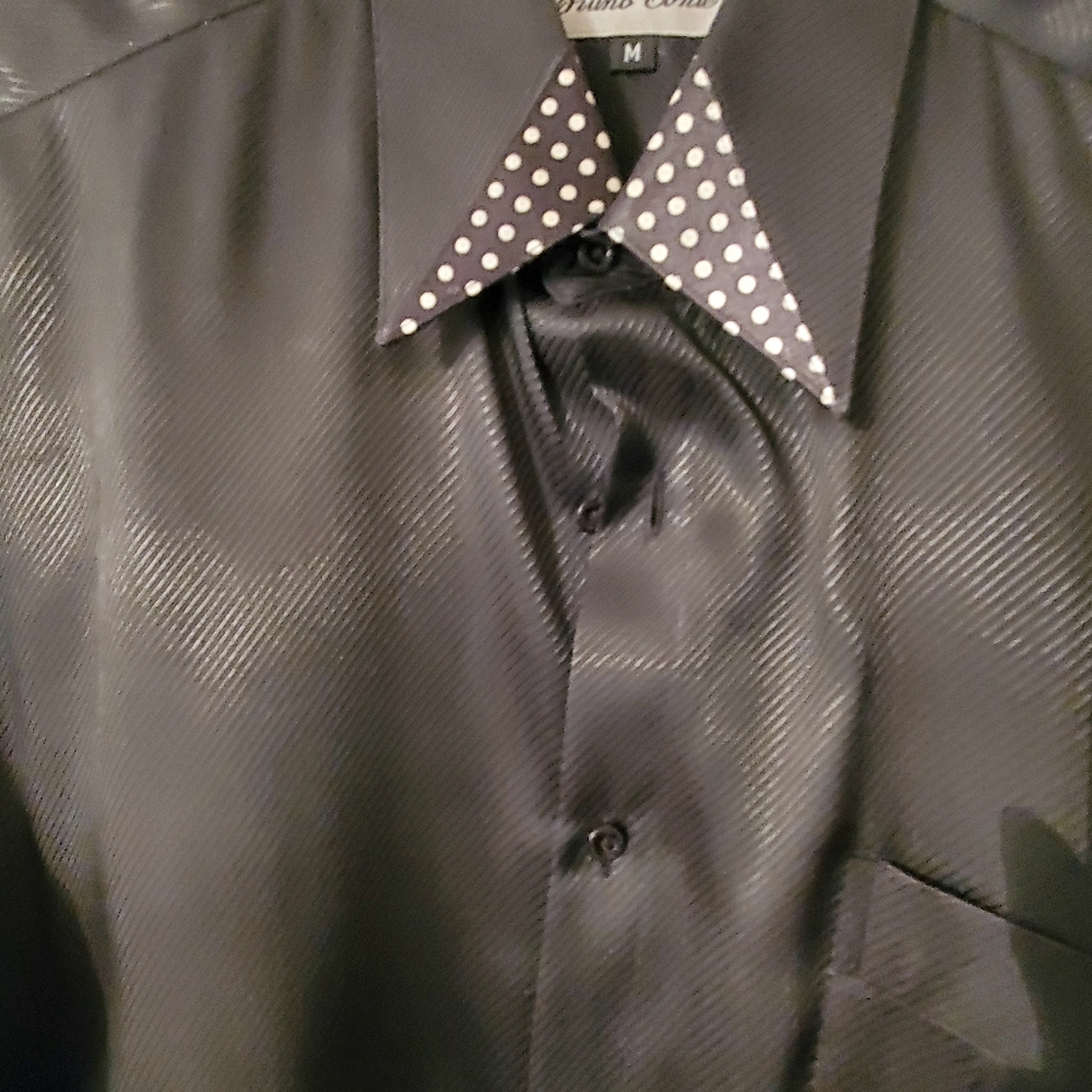 Men's Black long sleeve dress shirts